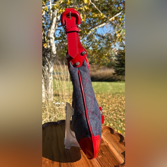 Burberry Quilted Denim Quilted Small Brook Hobo NWT - Picture 11 of 17